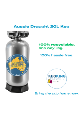 100% recyclable,
one way keg.
100% hassle free.
Bring the pub home now.